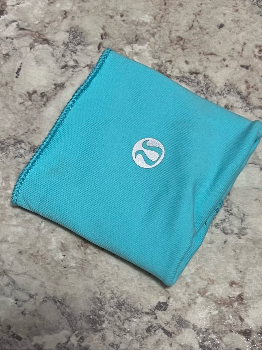 lululemon athletica Aqua Blue Wristband and Secret Pocket